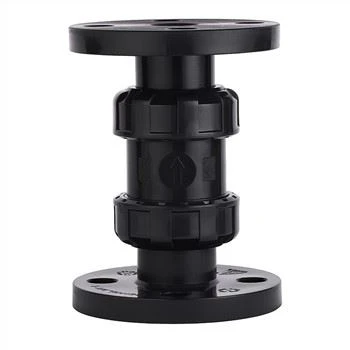 Comhla Seiceála Swing Fíor-Aontais PVC Flanged